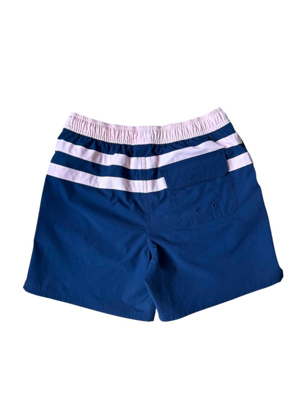 Vineyard Vines Boys Swim Trunks Board Shorts Bathing Suit L Blue Pink Striped - Picture 2 of 9